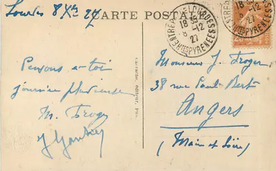Lourdes - Basílica e Calvário - Vista geral — C.C. 58, editor Carrache — Verso