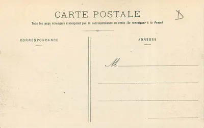 Vittel (Wosgi) — Kasyno — druk Ad. Welck, Saint-Dié (Deposé) N° 8343 — Rewers