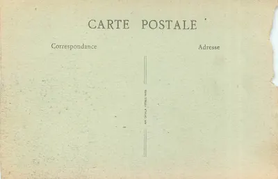 Noyon após a guerra — Vista tirada da rue d'Amiens — G. Compiègne, fot. editor, Noyon — Verso