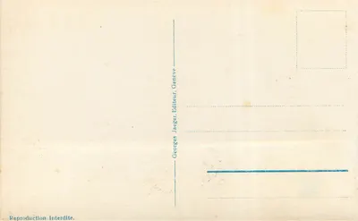 Genebra — Ponte do Mont-Blanc — Georges Jaeger, n°3402 — Verso