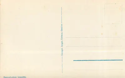 Genebra. Quai Wilson e o Palácio das Nações — Georges Jagger, editor, n° 3046 — Verso