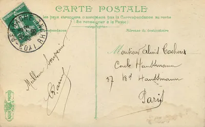 Lyon - Entrada do Parque da Cabeça de Ouro — editor AQUA, n° 2629 — Verso