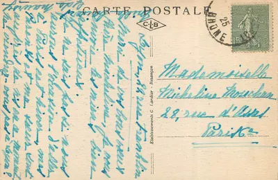 LYON — Pałac Giełdy — Wydawca C.L.B. nr 29 — Rewers