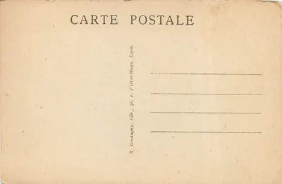 LYON — BASILIQUE DE NOTRE-DAME DE FOURVIÈRE — Victor-Hugo, Lyon — Verso