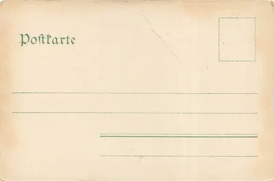 Bilhete postal antigo Rudesheim — Verso