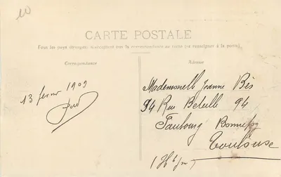 Aurillac — Sąd, więzienie, gendarmeria i perspektywa ulicy Republiki — LE CANTAL PITTORESQUE — Rewers