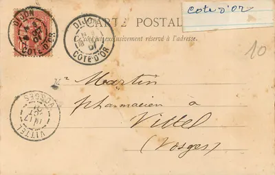 Dijon — Pałac Sądowy — L. V., wyd. nr 8 — Rewers