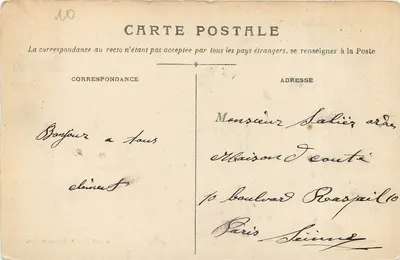Grenoble - A Prefeitura — Coleção Artística Sayn. — Verso