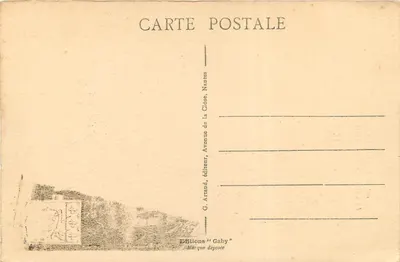 Bordeaux — A Catedral de São André — Editor G. Arnaud, Nantes — Verso
