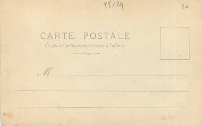 Stara pocztówka Compiegne Hotel de Ville — Rewers