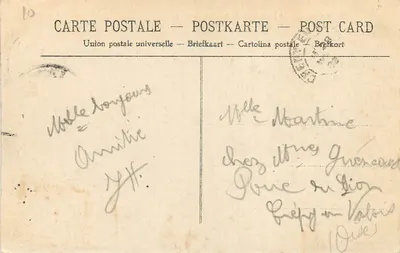 Creil — Most nad Hotelem Miasta — Karta pocztowa nr 12 — Rewers