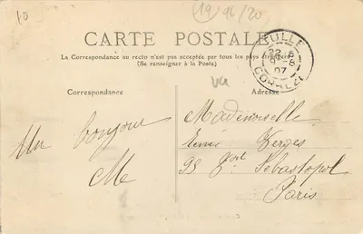 Tulle, Prefektura — Corrèze — Fototypia Bousol i Gunome, Brive — Rewers