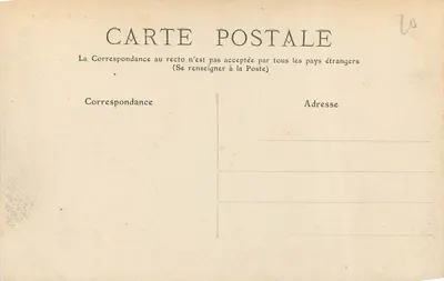 Limoges — Hotel de Ville — Editor desconhecido, n° 208 — Verso