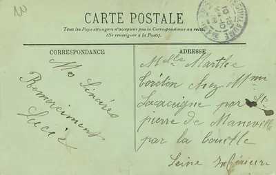 Rouen — Prefektura — LL. — Wydawca LL, nr 164 — Rewers