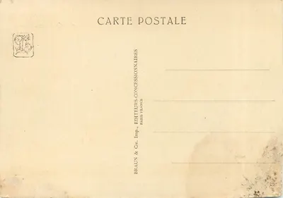 Algérie — Minaret — Międzynarodowa Wystawa Kolonialna — Paryż 1931 — Rewers