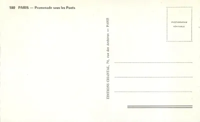 Notre-Dame w Paryżu — widok z pod mostu — Chantal — Rewers