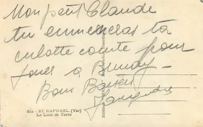 Widok jeziora Saint-Raphaël — Wydawca Malo, n°832 — Rewers