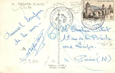Le Dé — Tregastel (C.-du-N.) — Éditions Gaby — Rewers