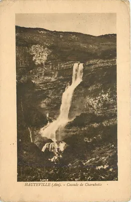 Hauteville (Ain) — Cachoeira de Charabotte — Edit. Mignet, livreiro, Hauteville