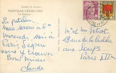 Nainville-les-Roches — O Castelo — Editor Raymon — Verso
