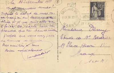 Chalons-sur-Marne — Instelling Saint-Étienne en het Hôtel-Dieu — LL.47 — Achterkant