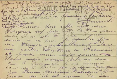 Beauvais - O Liceu - M. G. — Verso