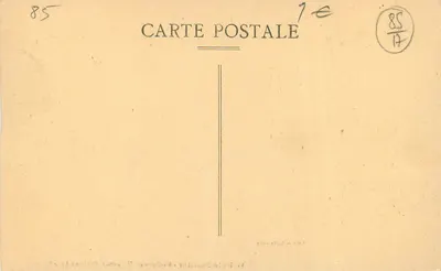 Noirmoutier - Rochos do Estacado (Lado da Anse Rouge) — Edição Delhomeau, n°10 — Verso