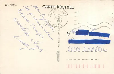 Abbeville — Rue St-Gilles e Hôtel de la Tête de Bœuf — abv 2 — Verso