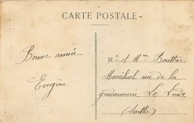 Salto do Doubs gelado — Excursão na Franche-Comté — Edição Prétre, Besançon, n°500 — Verso