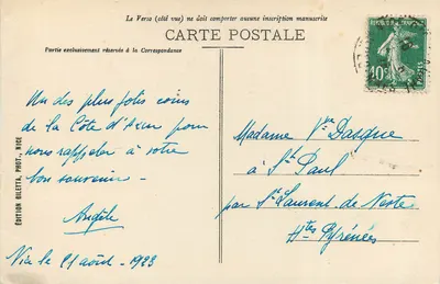 Nice — Publiczny ogród, Fontanna Tritonów, Pałac Jetée — Wydawnictwo Giletta, nr 36 — Rewers