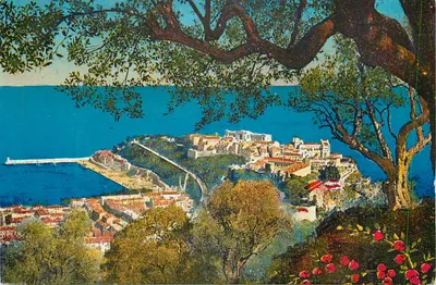 Mônaco — O Rocher — Fotografia Munier. Editor, Nice