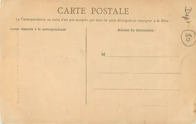Amiens — Duży portal świętej Zwiastunki — Wydawca nieznany, numer serii nieczytelny — Rewers