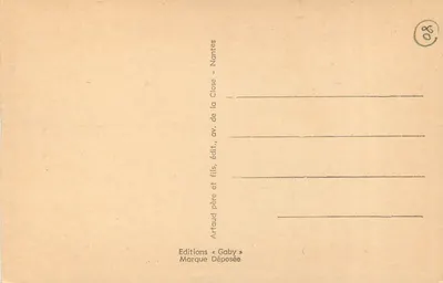 Amiens (Somme) — Grupo de Apóstolos à direita do Beau Dieu — Gaby — Verso