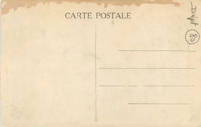 Amiens — De Huilende Engel — Uitgever Bebet Stellier, 6, rue Delambre — Achterkant