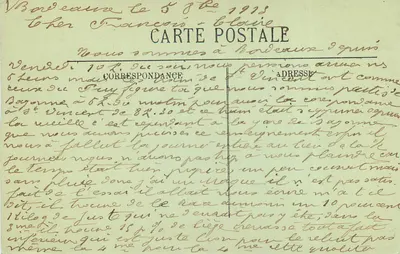 Bordeaux — A Porta do Palácio — LE — Verso