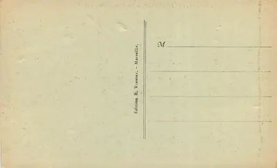 Marselha - A Cannebière — R. V. (nº 104) — Verso