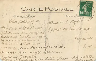 CAYEUX-SUR-MER — Scène de Plage — Les Forts — LL. — Rewers