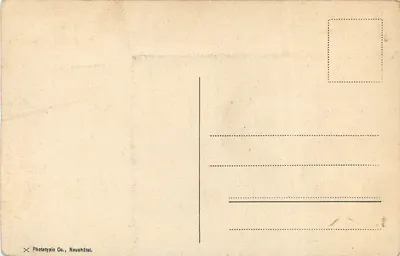 Estátua do Geral Dupas — Évian — Editor Phototypie Co., Neuhätel, n° 2585 — Verso
