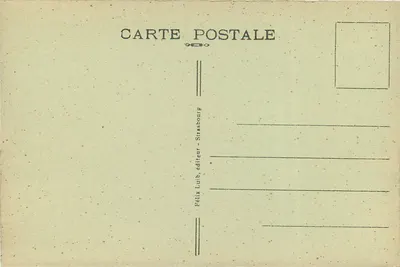 Strasbourg — Avenue de la Liberté — Wydawca Félix Luib — Rewers