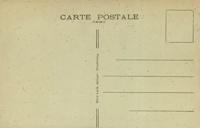 Strasbourg — Ponte do Caminho de Ferro sobre o Reno — Félix Luib, editor — Verso