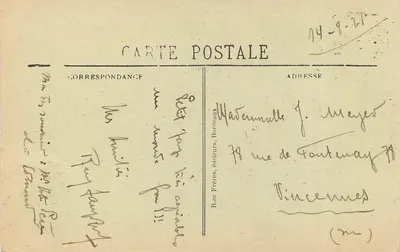 Bureau-St-Palais (Côte d'Argent) — Vista geral da Praia — BR-838 — Verso