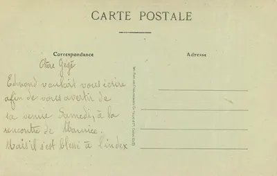 Châtelaillyon-Plage — Le Brise-Lame et la Falaise des Boucholeurs — Grand Bazar Parisien, Châtelaillyon — Rewers