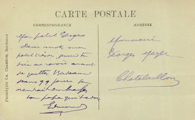 Bordeaux — Het Grote Theater: Beelden van de Muse — C.B. — Achterkant