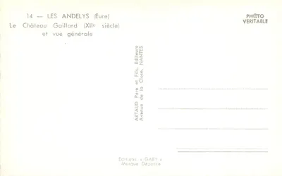 Les Andelys (Eure) — The Castle of Gaillard (12th century) — Éditions Gaby — Back
