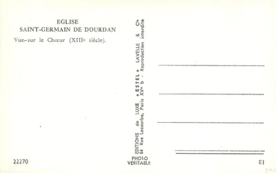 Kościół Świętego Germaina w Dourdan — Widok na chórzek (XIII wiek) — Estel — Rewers