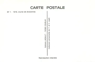 Cycle Race — 1818 — Editions JADAUULT et S. Laget — Back