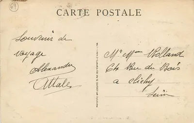 Most Galliéni i nabrzeże Gailleton — Lyon — wydawca Lyon Artistique, nr M. 166 — Rewers