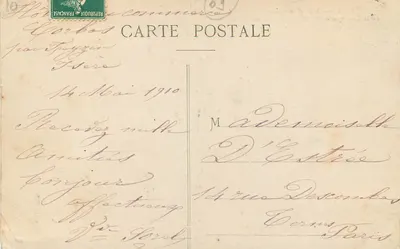 LYON — Ogólny widok Bazyliki NMP Fourvière — wydawca nieodczytalny — Rewers