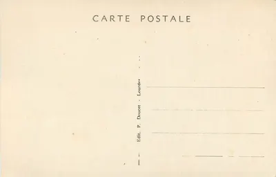 LOURDES - Bazylika, widok z Zamku-Fortu — P.D. n°39 — Rewers