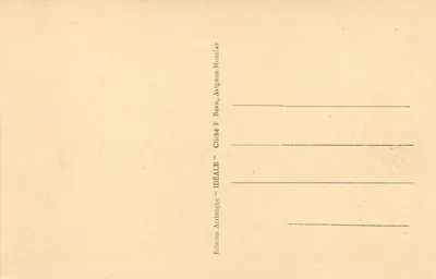 Avignon - O Palácio dos Papos (Lado da Porta Nossa Senhora) — Edição Ideal, n°8 — Verso